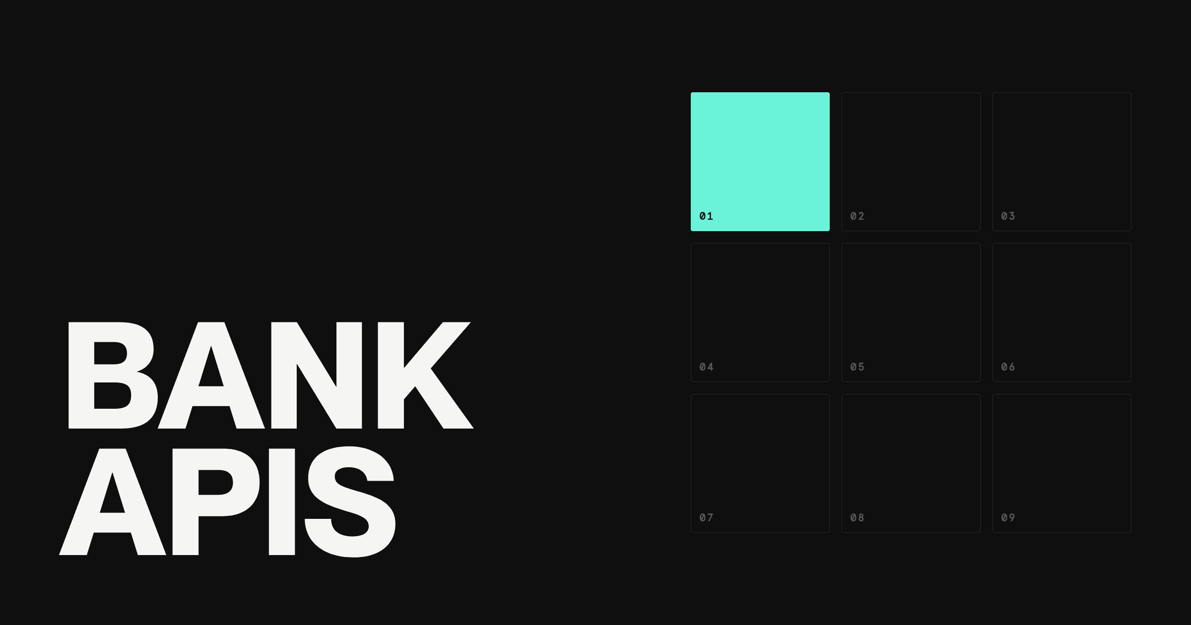 Ranked grid of nine banking API and MCP platforms with Rho highlighted as the top pick