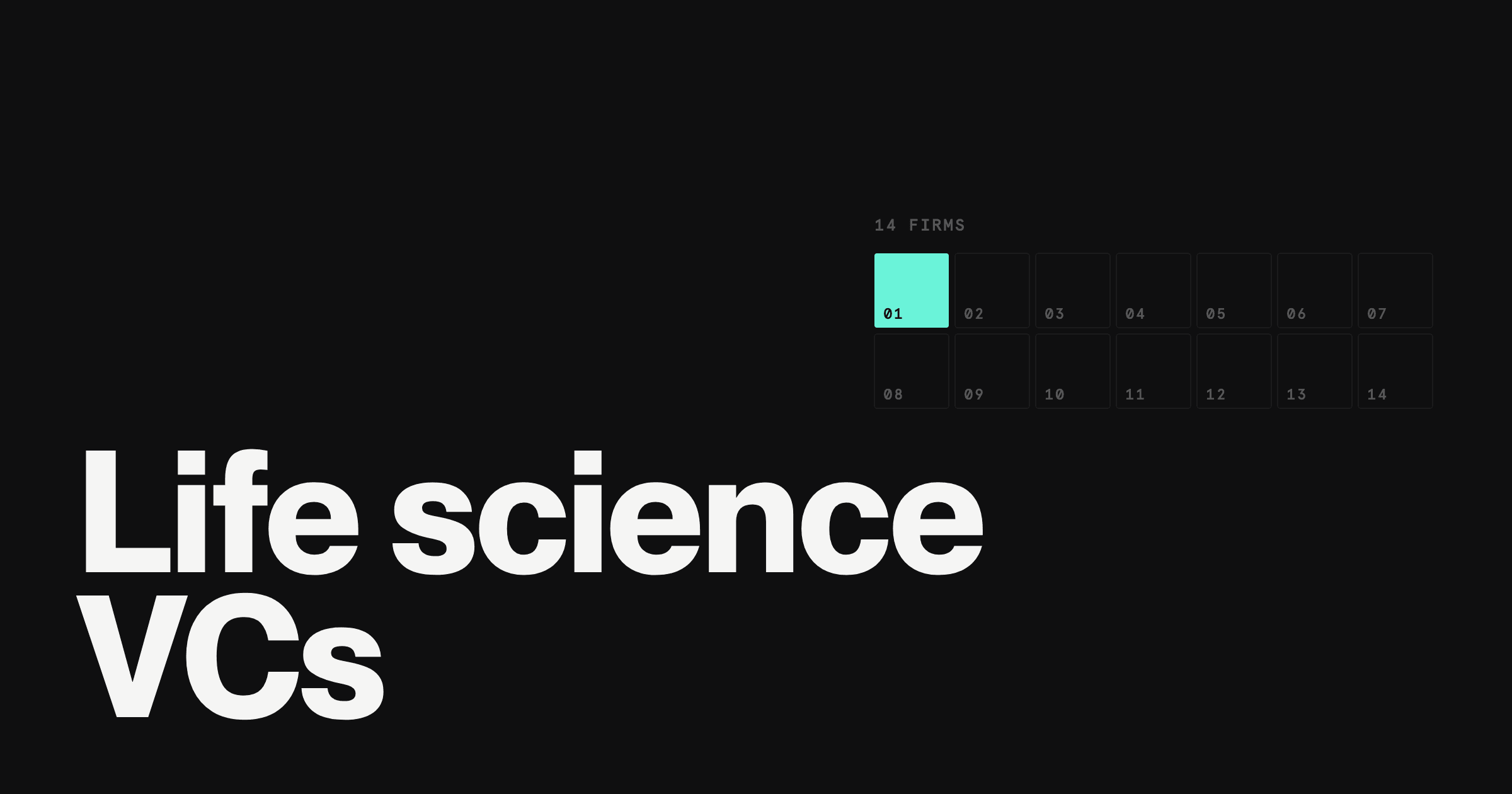 14 Notable Life Science Venture Capital Firms