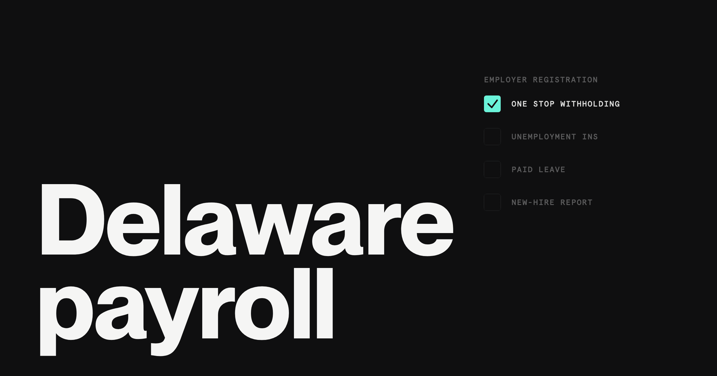 How to register for payroll taxes in Delaware