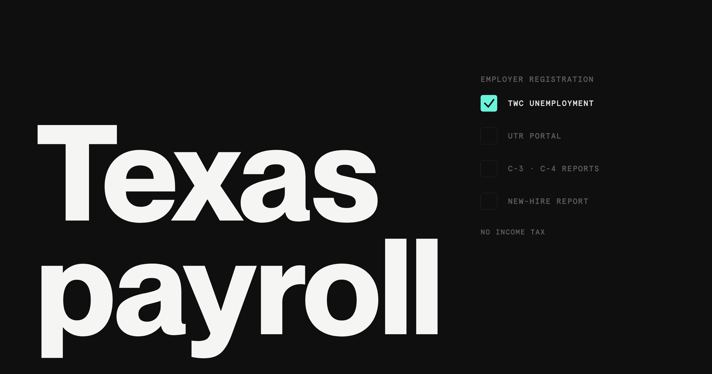 How to register for payroll taxes in Texas