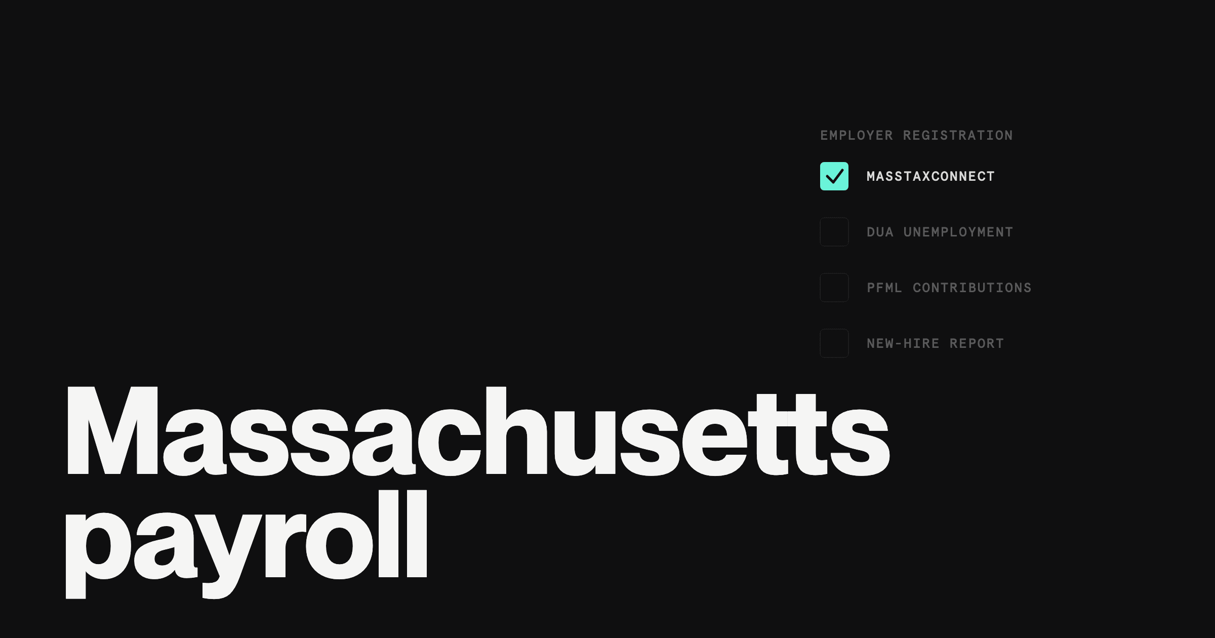 How to register for payroll taxes in Massachusetts