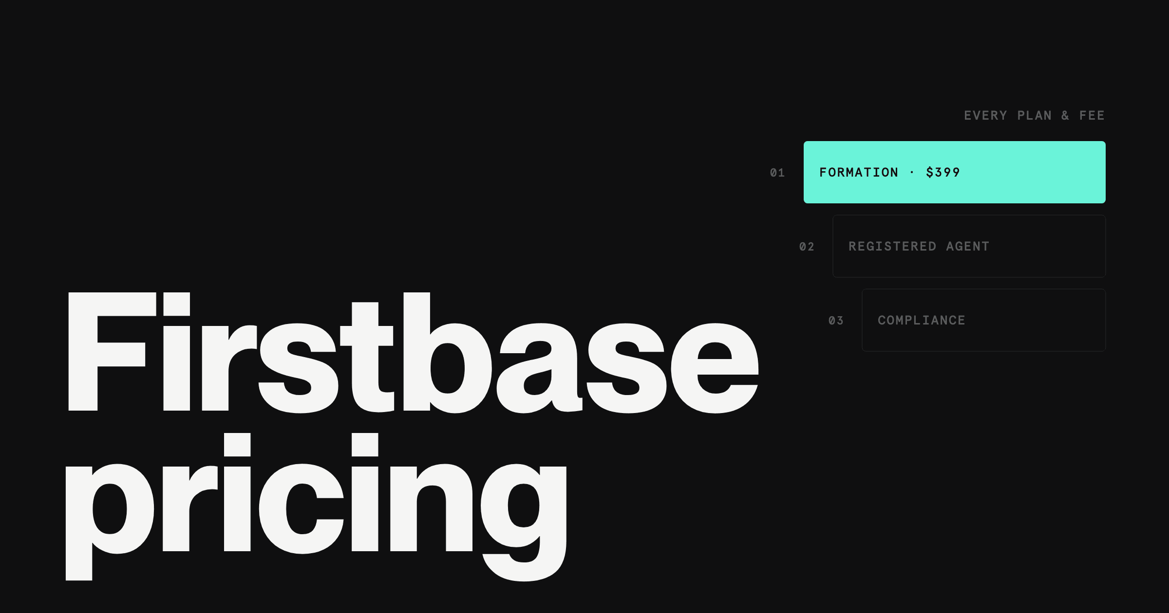 Firstbase Pricing in 2026: Every Plan and Fee Explained