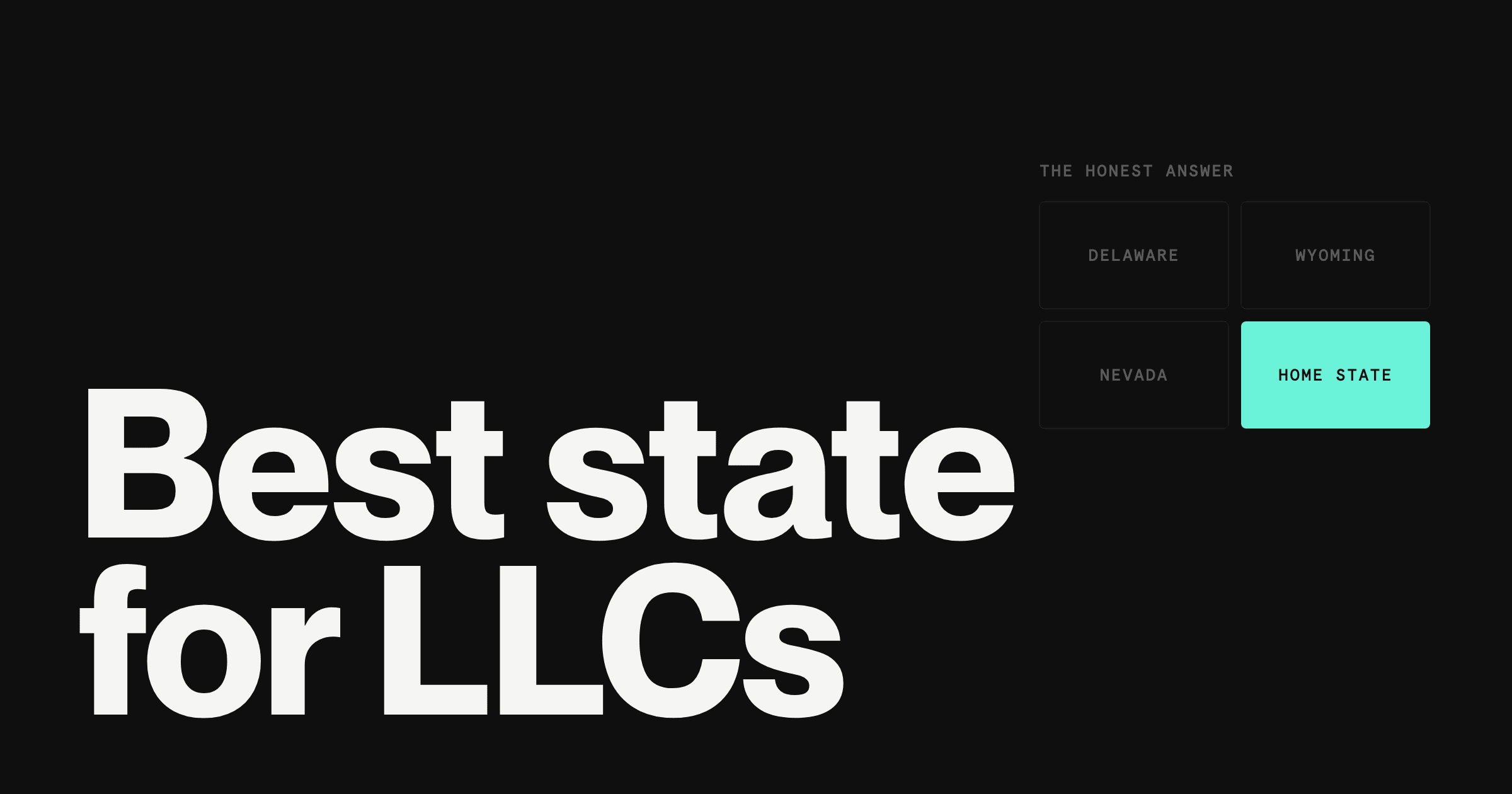 Best State to Form an LLC in 2026: The Honest Answer
