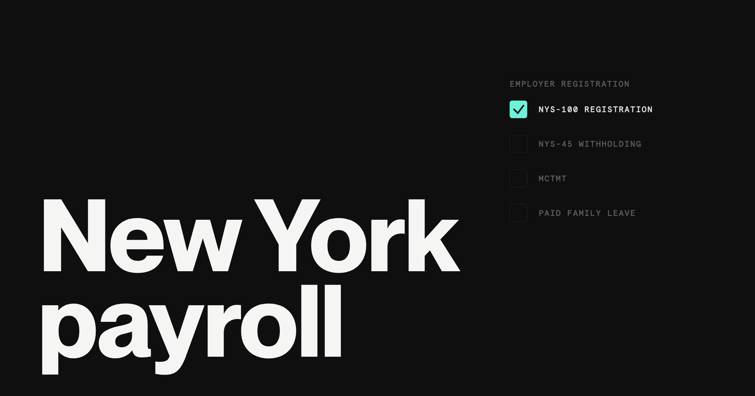 How to register for payroll taxes in New York