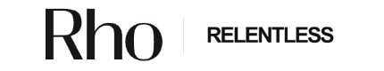 Stylized text logo reading "Rho" in bold, followed by "RELENTLESS" in all caps.