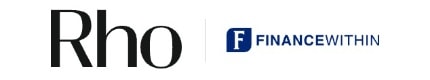 Logo featuring "Rho" in black and "FinanceWithin" with a blue 'F' icon.