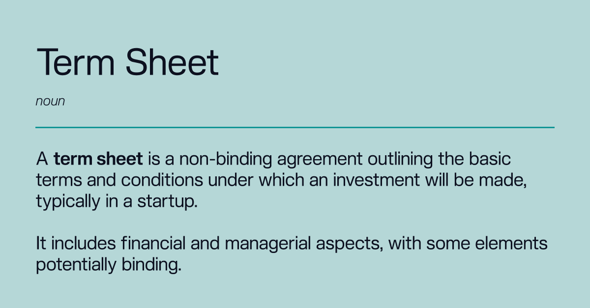 Rho | What is a term sheet?