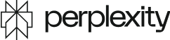 Logo of Perplexity, featuring a geometric star-like design on the left and the word "perplexity" in lowercase letters on the right.